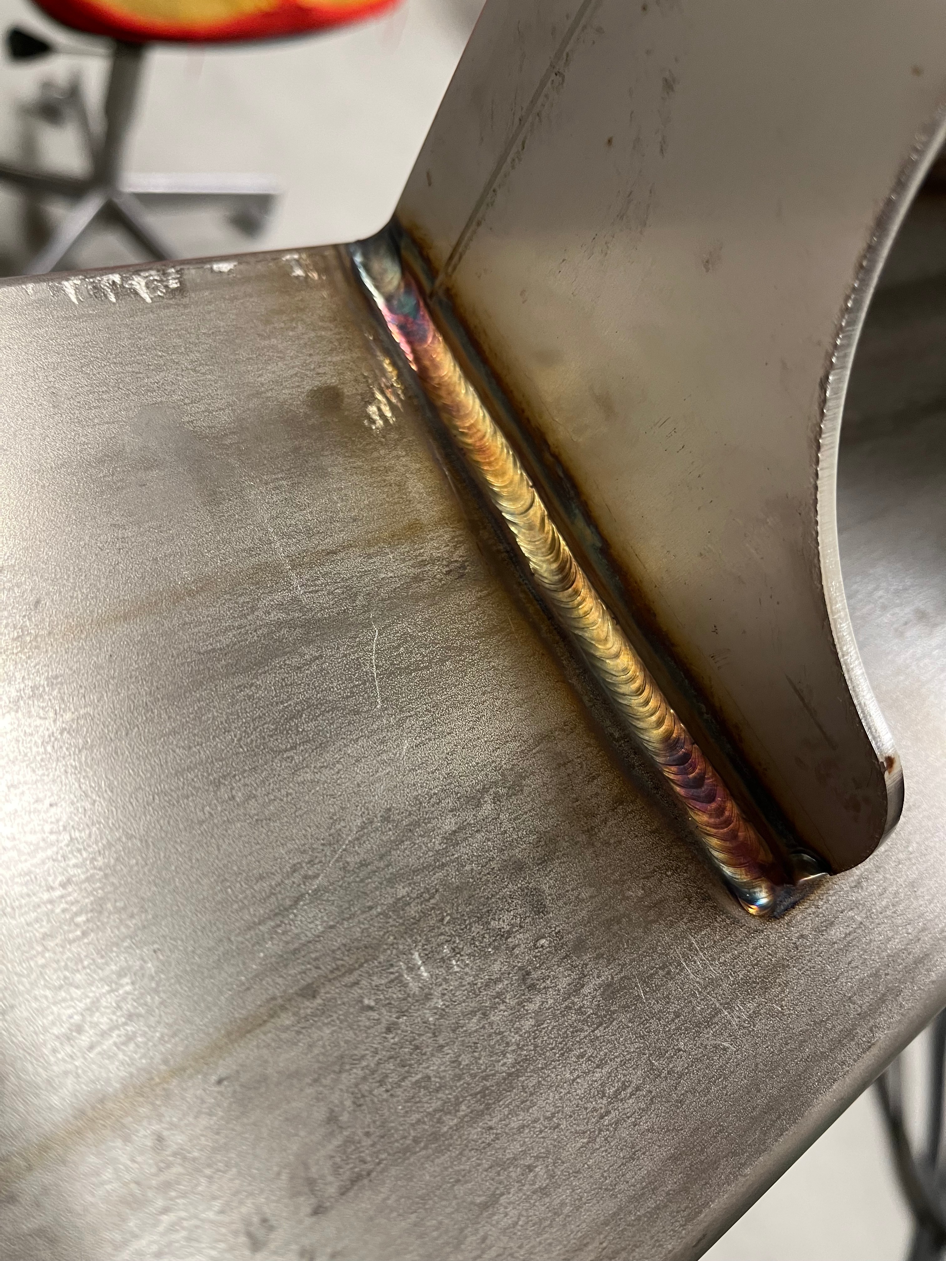 TIG-svejsning med perfekt sømkvalitet og farveovergang